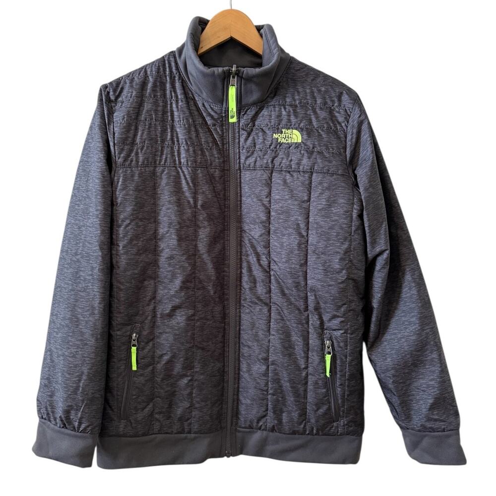 The North Face Boys Yukon Heatseeker Insulated Reversible Jacket Gray XL